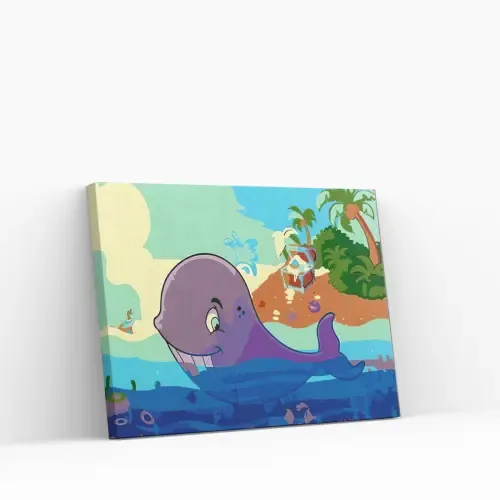 Económico Pintar por Números – Ballena y tesoro