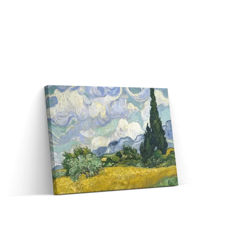 Pintar por Números – Campo de trigo con cipreses – Vincent Van Gogh Precio De Fábrica