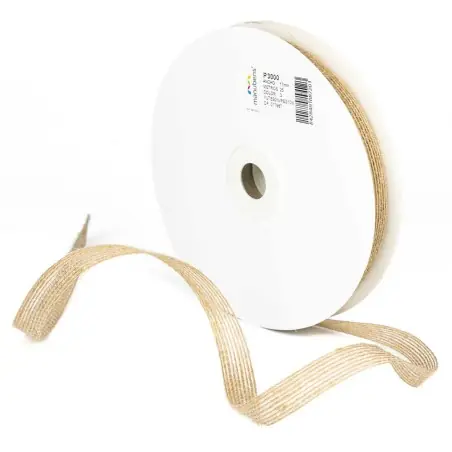 Cinta de yute - arpillera 40 mm Manubens P 3000 - Rollo 25 metros Stock Limitado