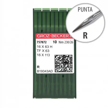 Aguja Groz-Beckert 16x63 230/26 Punta R - Pack 10 uds Alta Calidad