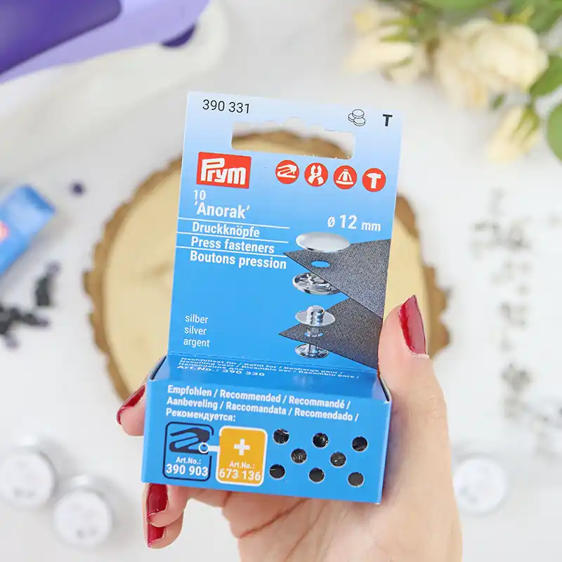 Set de 10 Botones de presión Anorak 12 mm de Prym Promoción Exclusiva