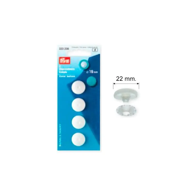 323237 Boton Plastico (Blister 3 uds) 22mm Marca Reconocida