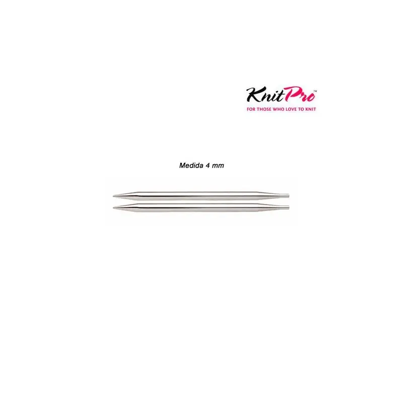 AGUJA CIRC,CORTA 10424 INTERCAM. 4mm (Par) Exclusivo