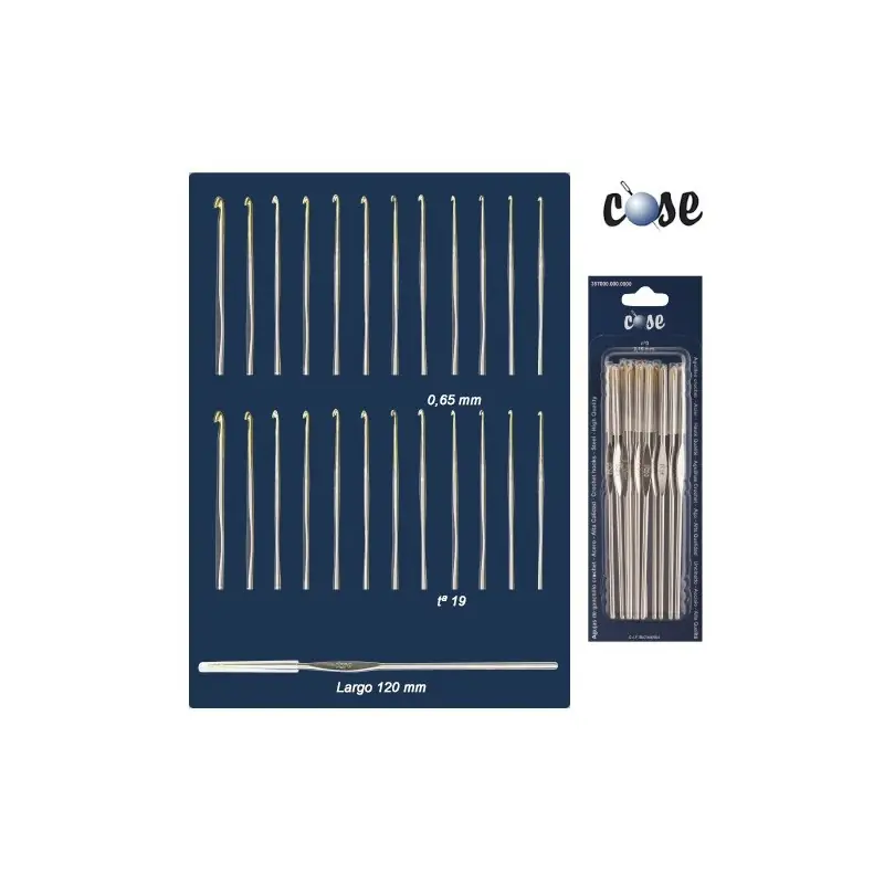 AGUJA CROCHET 357000.019 (Blister12 uds)Tª19 Precio Económico