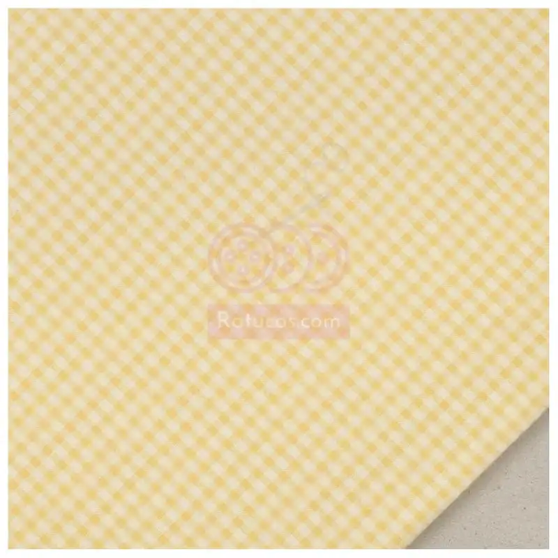 Stock Limitado VICHY 0.3 cm AMARILLO BICOLOR SERIE SEERSUCKER