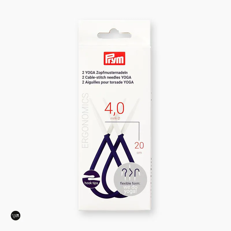 Agujas de Trenzar Ergonomics Yoga - Prym: Tu Herramienta de Tejido Versátil y Cómoda - 4 mm Pago Seguro