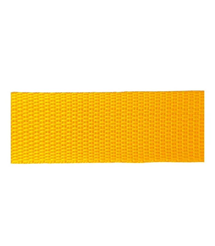 Venta Final Cinta Poliéster para Mochila 3cm - Varios colores - Rollo 25 metros - Amarillo Anaranjado Col.17A