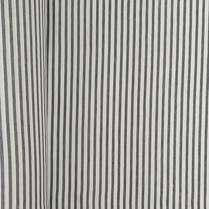 Tela de Lona Cruda Tejida Raya Fina Gris (ancho 2,80M) Rebajas