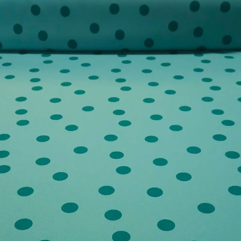 Tela de Polytecno Bielástico Verde Esmeralda Lunar Loco 2cm Monocolor (ancho 1,50M) Oferta Limitada