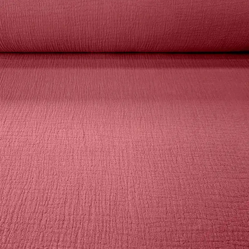 Tela de Doble Gasa Bambula Berenjena (ancho 1,30M) Tendencia