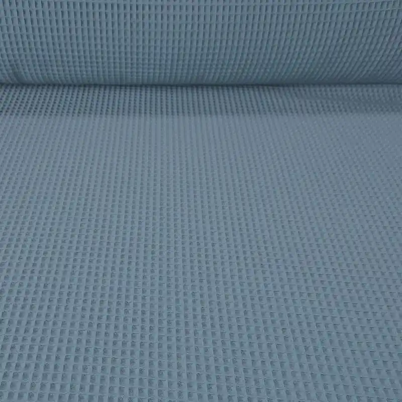 Nueva Colección Tela de Piqué Waffle Azul Hielo (ancho 1,50M)