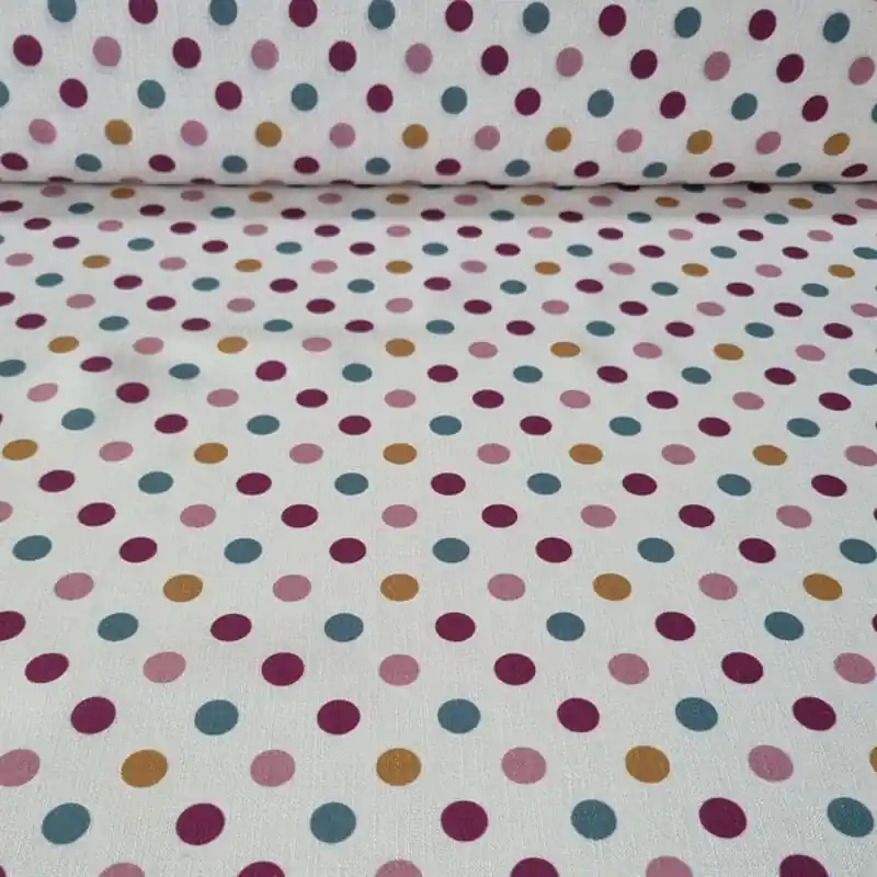 Tela Rústica Efecto Lino Beige Lunar 1,3cm Multicolor (ancho 1,50M) Devolución Gratuita