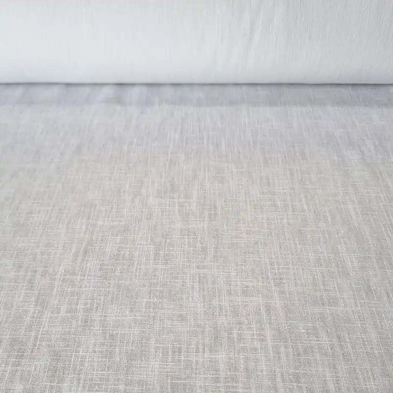 Promoción Tela de Lino Algodón Blanco Óptico (ancho 1,40M)