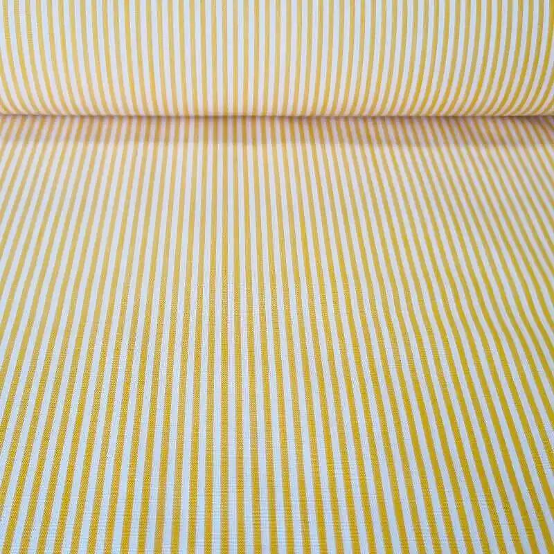 Tendencia Tela de Vichy Rayas 3mm Amarilla (ancho 1,60M)
