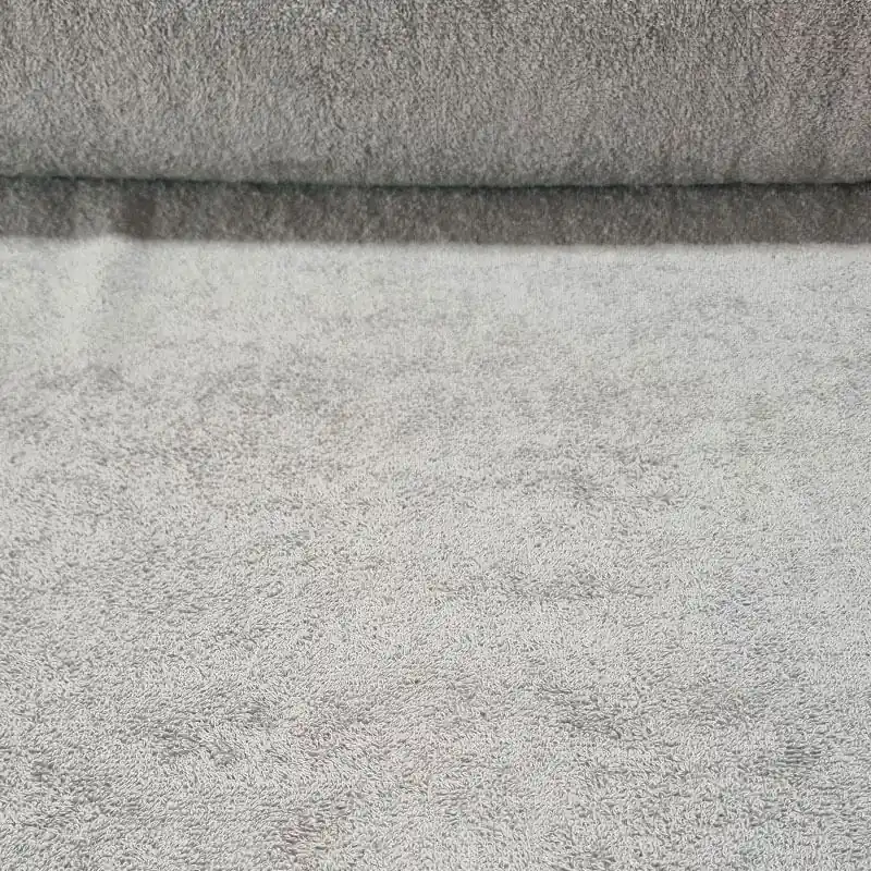 Tela de Rizo de Toalla Gris Orillos Terminados (ancho 1,45M) Solo Hoy