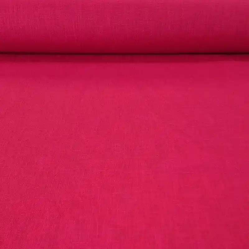 Tela de Lino Natural Rojo Sangre (ancho 1,40M) Liquidación