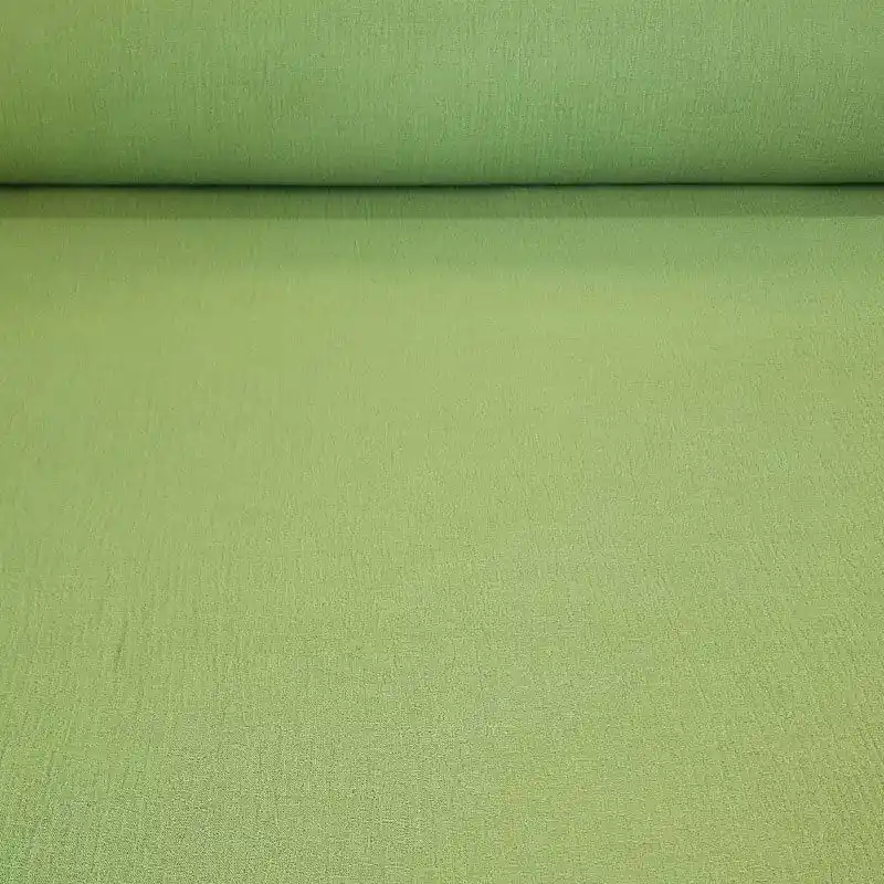 Promoción Exclusiva Tela de Doble Gasa Bambula Pistacho (ancho 1,30M)