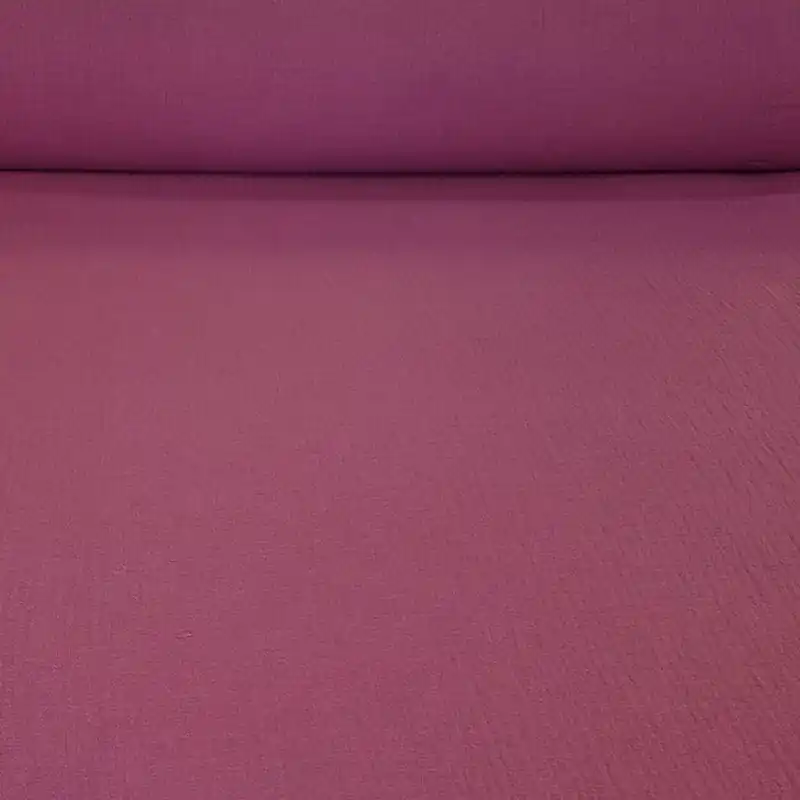 Compra Ahora Tela de Doble Gasa Bambula Berenjena (ancho 1,30M)