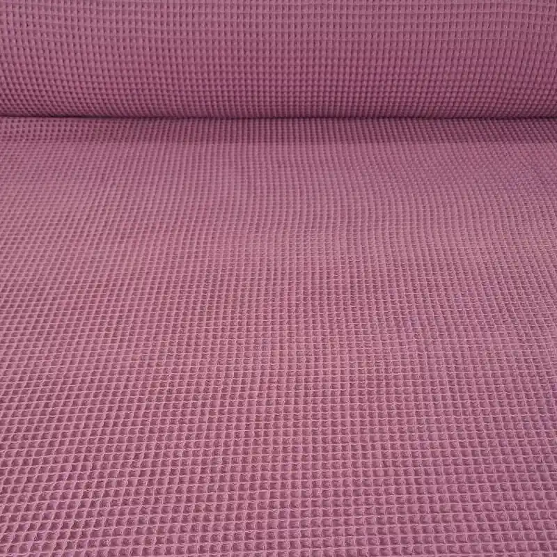 Tela de Piqué Waffle Malva (ancho 1,50M) Ocasión Especial
