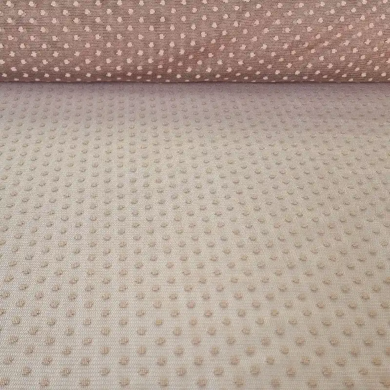 Popular Tela de Tul Plumeti Marrón Claro (ancho 1,45M)