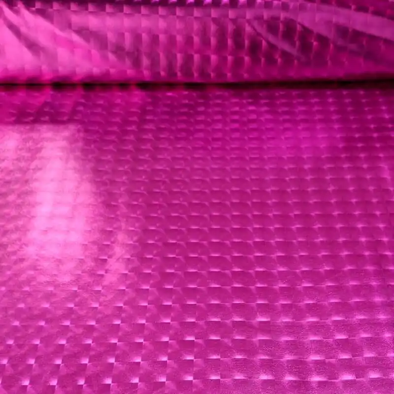 Tela de Punto Lamé Fucsia efecto Tridimensional (ancho 1,50M) Envío Internacional
