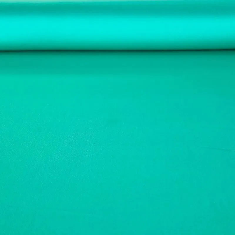 Directo De Fábrica Tela de Raso Poliéster 100% Brillo y Mate Verde Agua (ancho 1,47M)