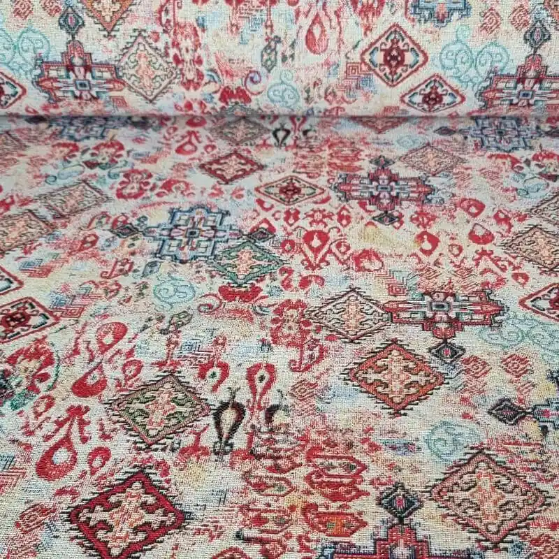 Económico Tela de Gobelino Beige estilo Hindú (ancho 2,80M)