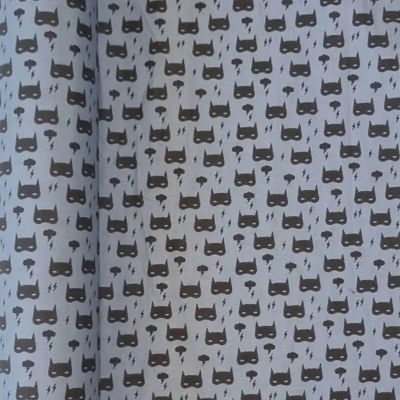 Pedido Al Por Mayor Tela de Popelín Azul Grisáceo 100% Algodón Macaras (ancho 1,40M)