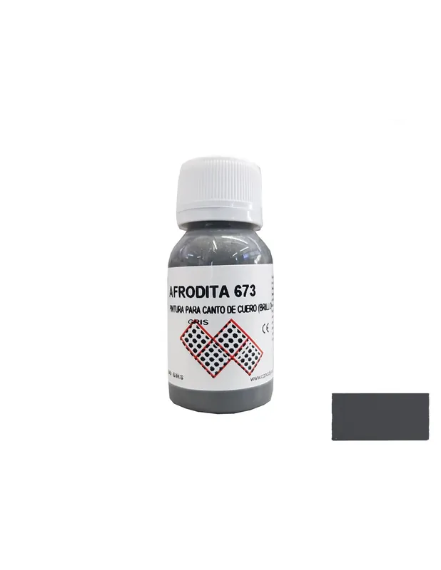 AFRODITA TINTA PARA CANTOS CON BRILLO C/ 673 GRIS - BOTE 60 GRAMOS Descuento