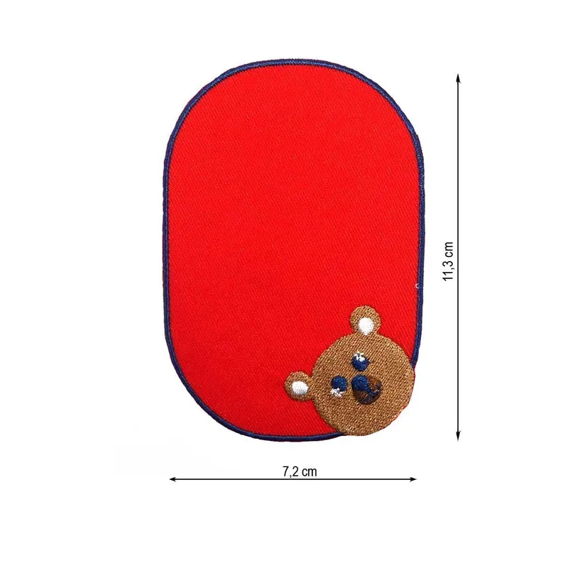 Últimas Unidades Rodillera mini para niño termoadhesiva Osito - Rojo 03