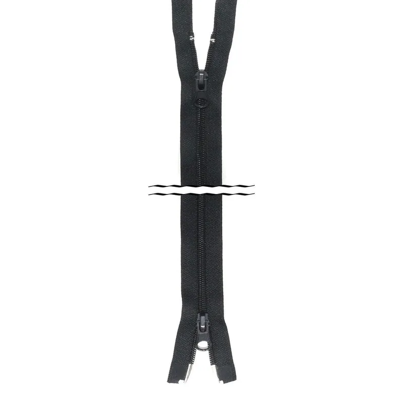 Venta Final Cremallera nº5 65cm doble cursor de nylón - Rojo 178