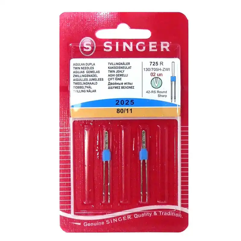 Venta Final Agujas para máquina gemelas talón plano. 3mm - 80